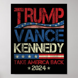 Affiche Trump Vance Kennedy Reprenez l'Amérique aux électi