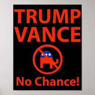 Affiche Trump Vance No Chance