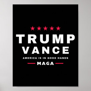 Affiche Trump Vance Nous Avons Gagné Jour d'inauguration 4
