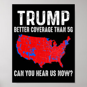 Affiche Trump vaut mieux couvrir que 5g Carte America Poli
