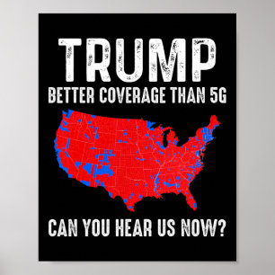 Affiche Trump vaut mieux couvrir que 5g Carte America Poli