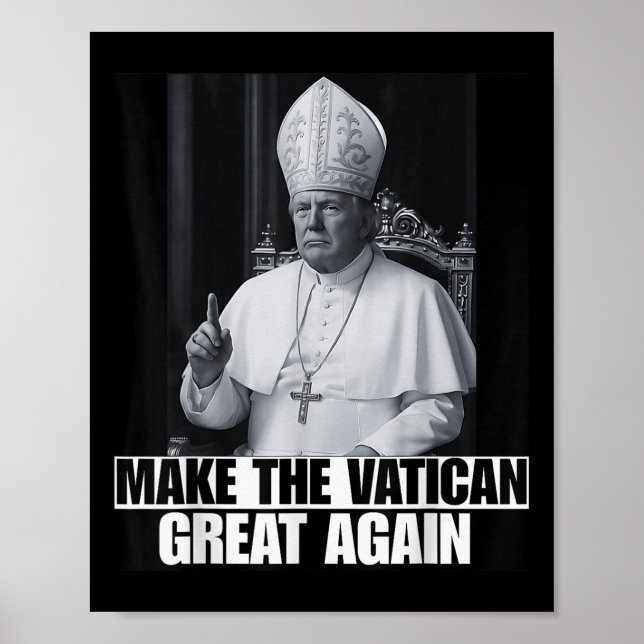 Affiche Trump Veut Être Le Prochain Pape Ch (Devant)