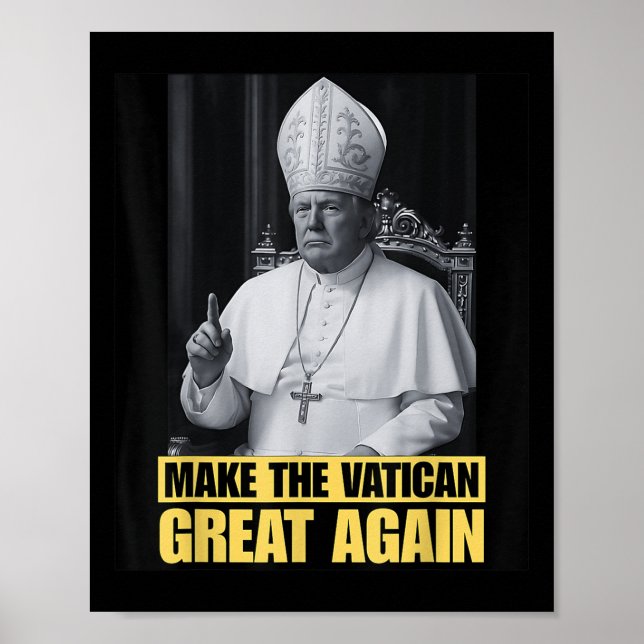 Affiche Trump Veut Être Le Prochain Pape Ch (Devant)