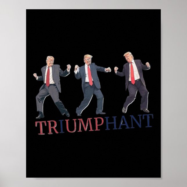 Affiche Trump Victory Dance Inauguration Triumphant Retour (Devant)