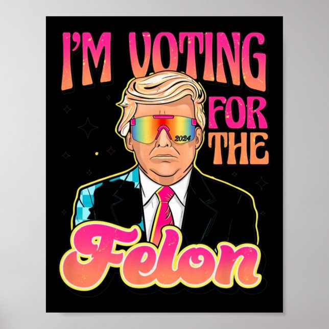 Affiche Trump Votez 4 Trump 2024 Dons (Devant)