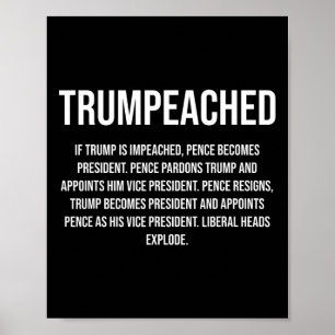 Affiche Trumpeaché pour républicain pro-Trump et conservat