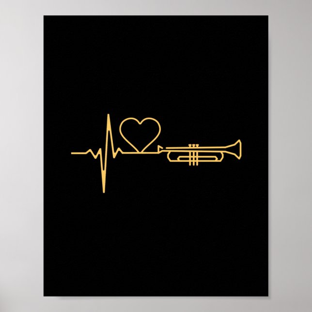 Affiche Trumpet - Trumpet Hearbeat cadeau (Devant)