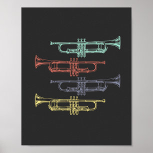 Affiche Trumpet Vintage