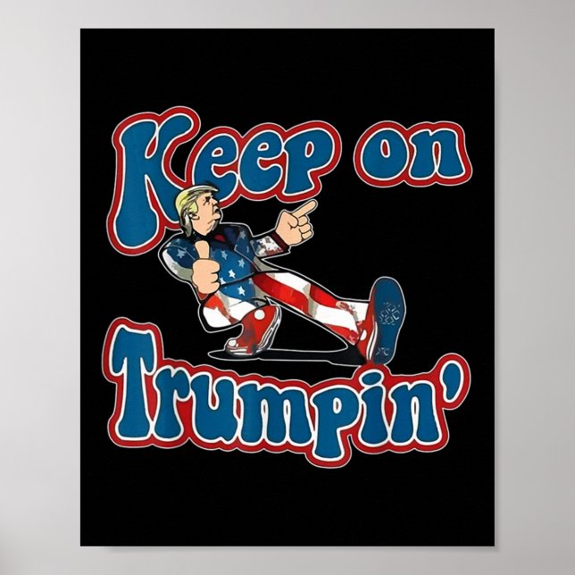 Affiche Trumpin Trump pour le président 2024 (Devant)