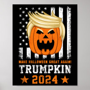 Affiche Trumpkin 2024 Etats-Unis Rendre Halloween grand en