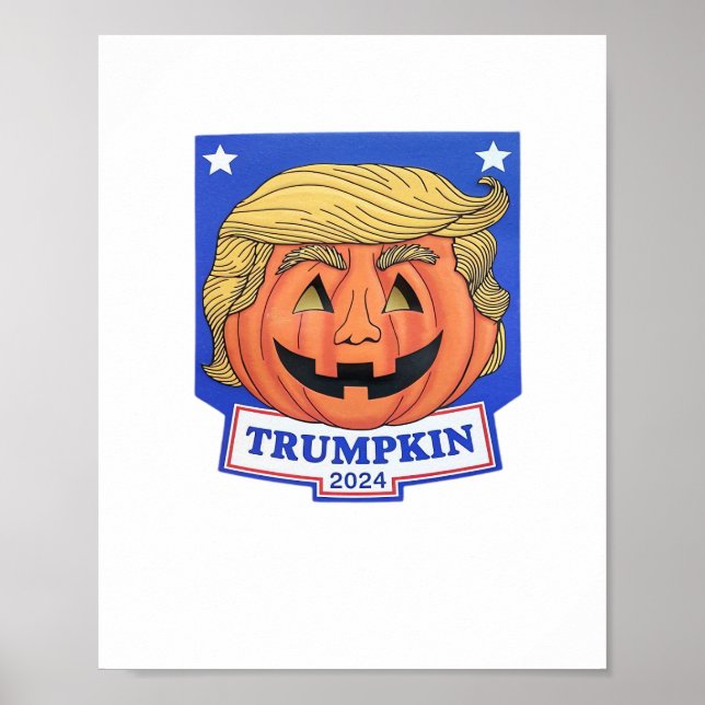 Affiche Trumpkin Classic - Drôle Citation Halloween (Devant)