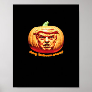 Affiche Trumpkin Effrayant Halloween Citrouille Best Art D