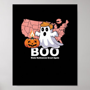 Affiche Trumpkin Funny Halloween Boo - Citrouille Trumpkin