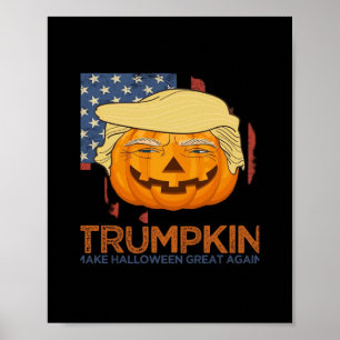 Affiche Trumpkin Halloween Drôle Design