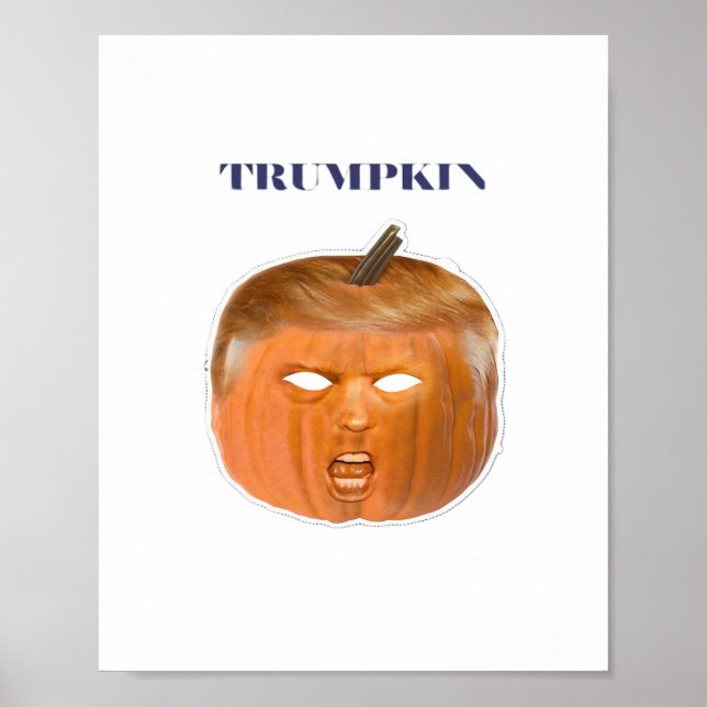 Affiche Trumpkin Halloween Masque Classique (Devant)