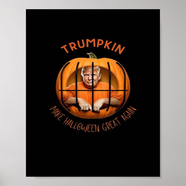 Affiche Trumpkin rend Halloween grand à nouveau - Sloth Ma (Devant)