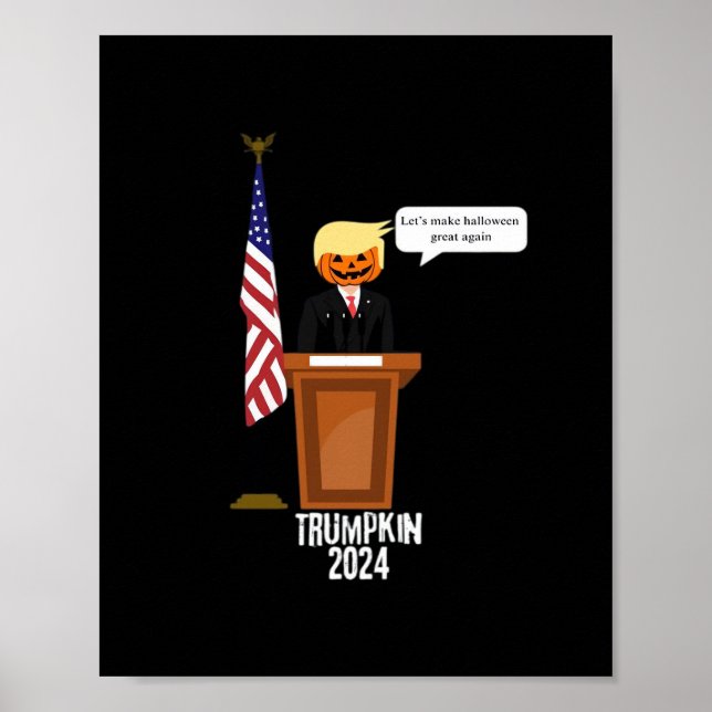Affiche Trumpkin Rendons Halloween grand à nouveau classiq (Devant)