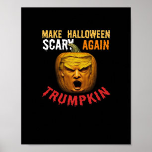 Affiche Trumpkin Rendre Halloween effrayant - Drôle Donald