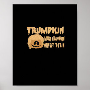 Affiche Trumpkin Rendre Halloween grand à nouveau classiqu