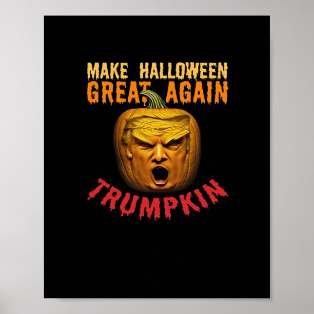 Affiche Trumpkin Rendre Halloween grand à nouveau - Drôle  (Devant)