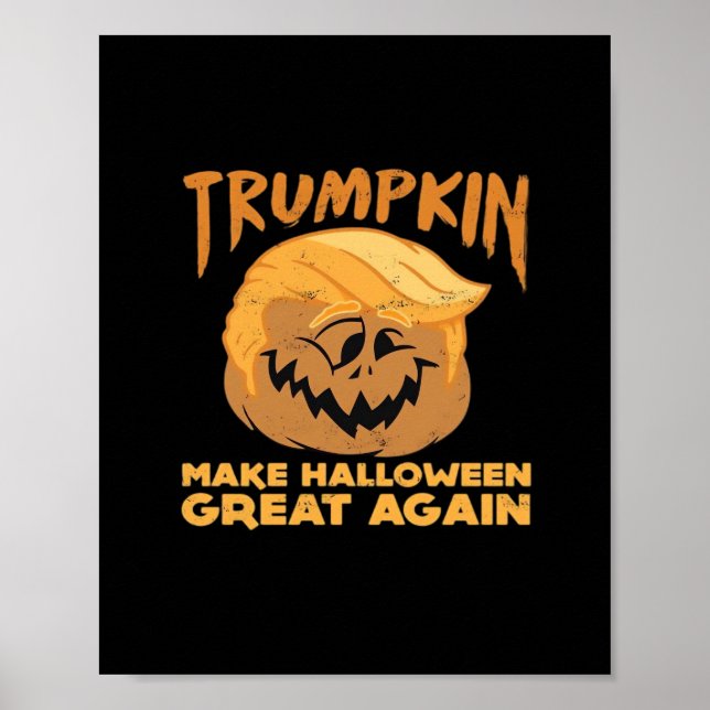 Affiche Trumpkin Rendre Halloween grand à nouveau Hallowee (Devant)