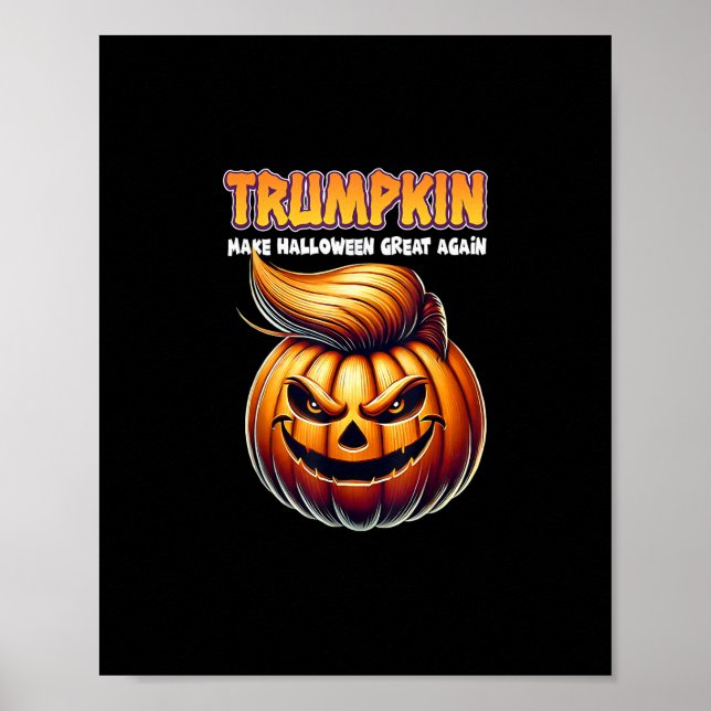 Affiche Trumpkin rendre Halloween grand à nouveau Jack O L (Devant)
