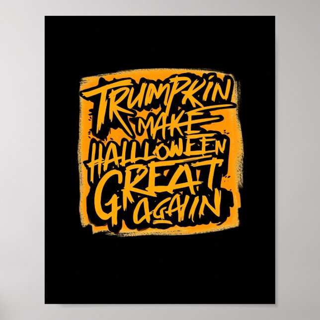 Affiche Trumpkin Rendre Halloween grand à nouveau - Sloth  (Devant)
