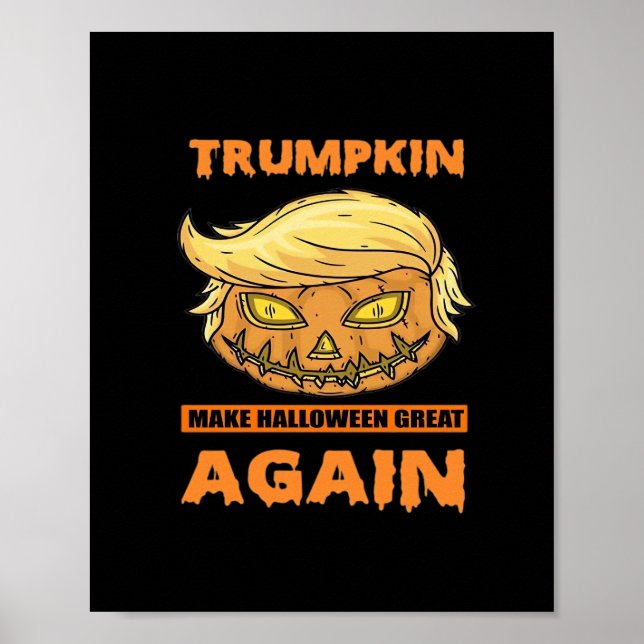 Affiche Trumpkin rendre Halloween grand encore drôle class (Devant)