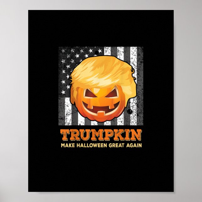 Affiche Trumpkin Rendre Halloween grand encore Président P (Devant)