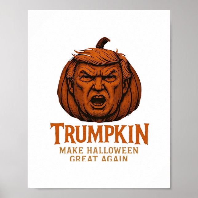 Affiche Trumpkin... Rendre Halloween plus grand (Devant)
