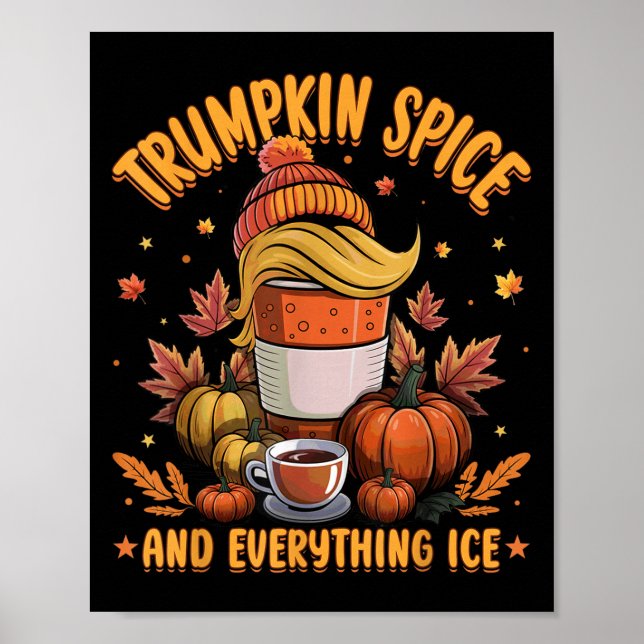 Affiche Trumpkin Sce et tout glaçon libéral automne Hallo (Devant)