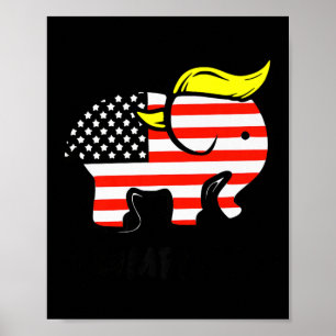 Affiche Trumplican Drôle Trump républicain États-Unis Drap