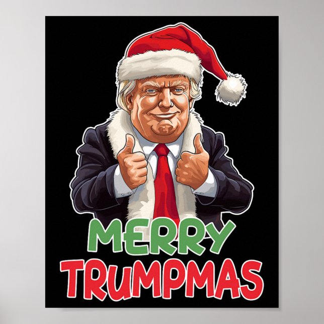 Affiche Trumpmas - Le Père Noël Donald Trump (Devant)