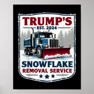 Affiche Trumps Snowflake Service de suppression Funny Trum