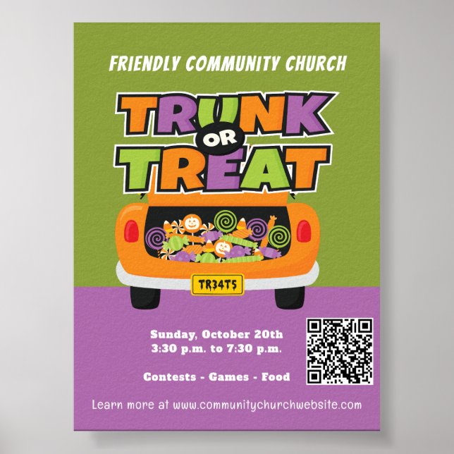 Affiche Trunk ou Treat Halloween Event (Devant)
