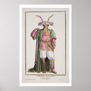 Affiche Truro-Audaty, Roi du Dahomey de Receuil des Es