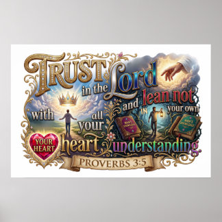 Affiche Trust In The Lord - Not Your Own Understanding