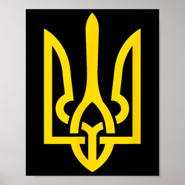 Affiche Tryzub Symbol Of Ukraine  (Devant)