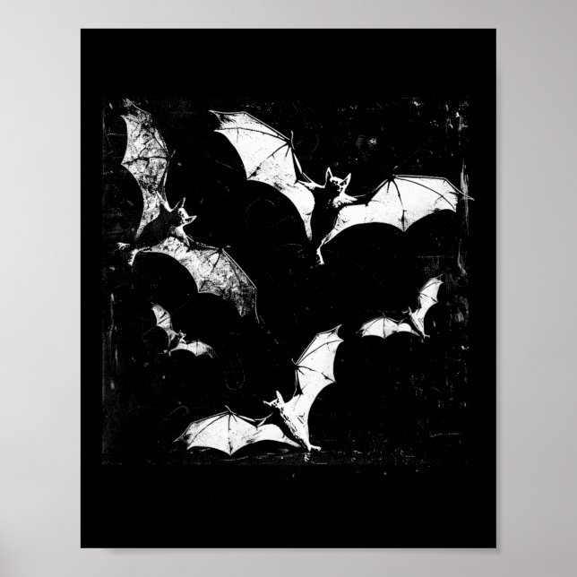 Affiche Ts Vampire Horreur Éffrayant Art Halloween Goth Al (Devant)