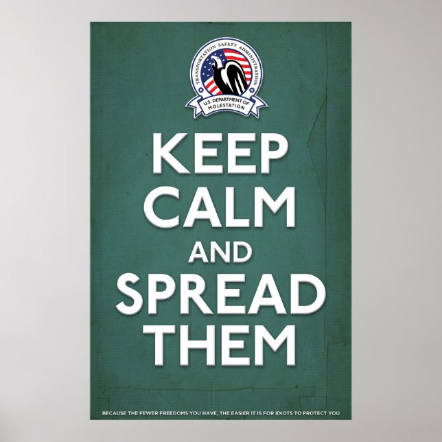 Affiche TSA Parodie Propagande Imprimer (Devant)