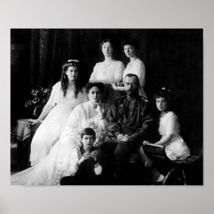 Affiche Tsar Nicholas II et sa famille - 1913