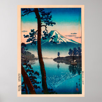Affiche Tsuchiya Koitsu – Fuji depuis la baie de Tago
