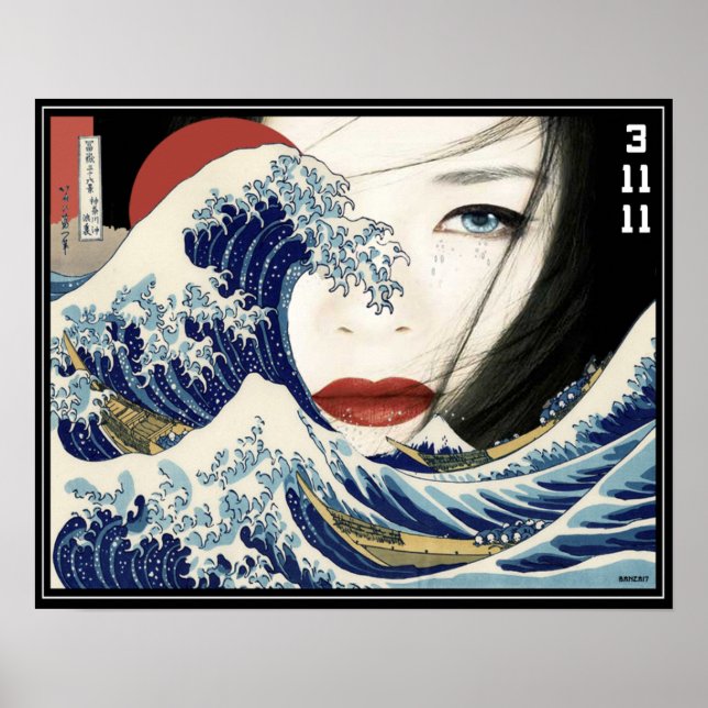 Affiche Tsunami Geisha (Devant)