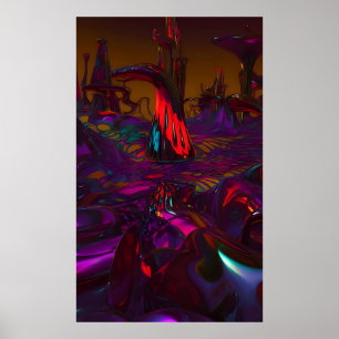 Affiche Tsunami régénérateur de la création - Ken Gage Art