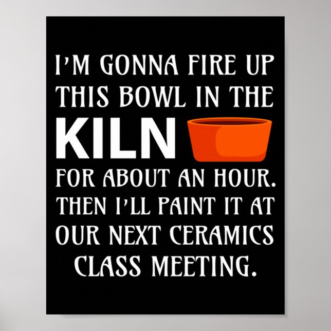 Affiche Ttery Ceramics Artist Tter Clay Funny Humor C  (Devant)