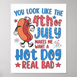 Affiche Tu As L'Air 4 juillet Me Fait Vouloir Un Chien Cha