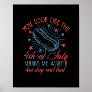 Affiche Tu As L'Air 4 juillet, Retro 4 juillet,