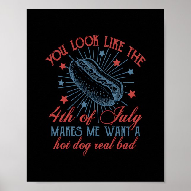 Affiche Tu As L'Air 4 juillet, Retro 4 juillet, (Devant)