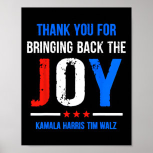 Affiche Tu As Ramené La Joie Kamala Harris Tim Wa