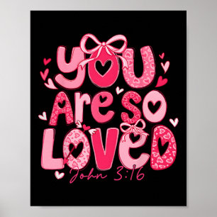Affiche Tu es aimé Saint Valentin Jean 316 Coquett chrétie